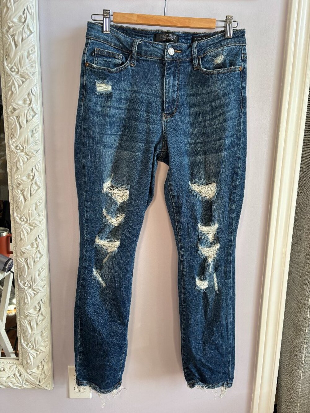 Judy Blue Boyfriend Fit Comfort Stretch Ripped Style Jeans Size 7/28